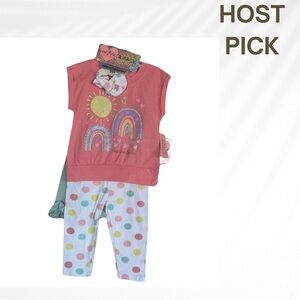 Freestyle Girls 4-pack set, with Hair Accessory Size 2T.